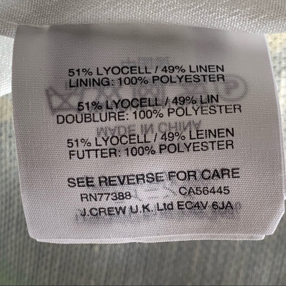 J. Crew Morning Floral Shift Mini Dress Green Yellow Sz 00 - Picture 16 of 16